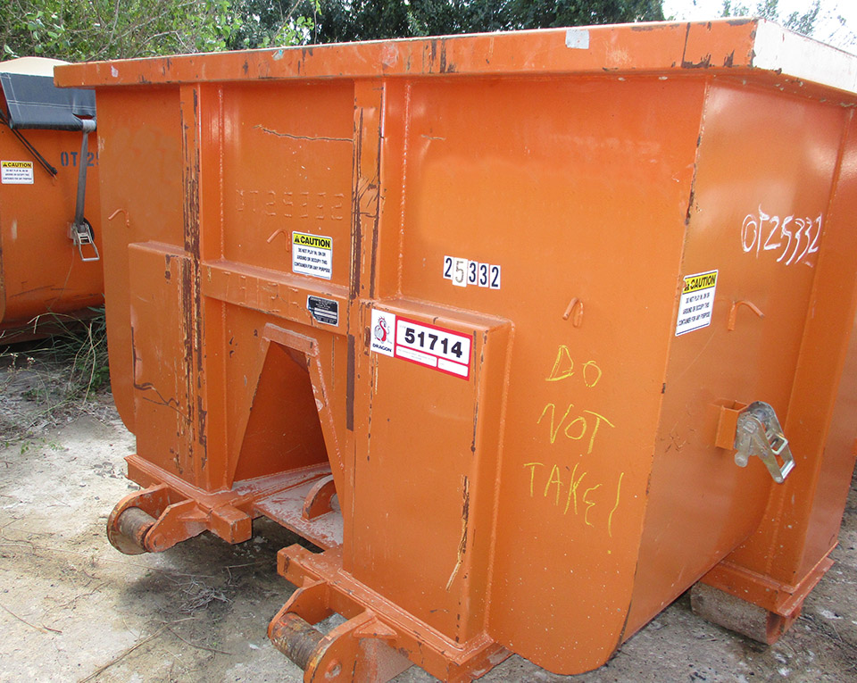 DUE51714 25 YD Super Duty Roll Off Box Dragon Used Equipment