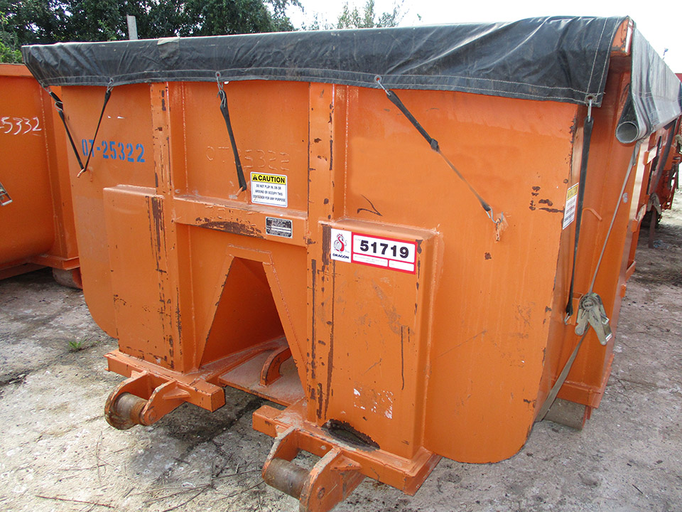 DUE51719 25YD Super Duty Roll Off Box Dragon Used Equipment